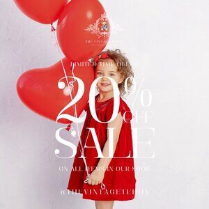 Valentine's Day Sale! 20% Off @thevintageteddy